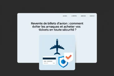 revente de billets d'avion attention